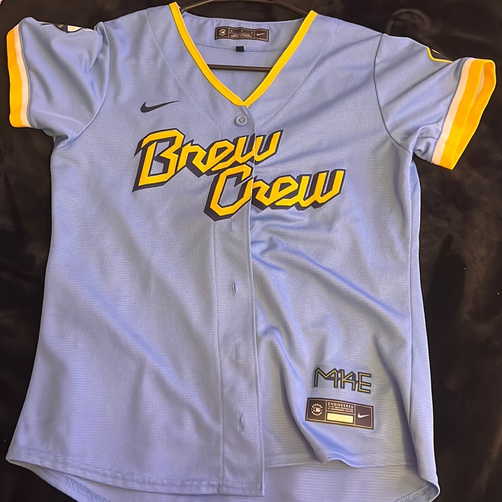 MLB Christian Yelich “Brew Crew” 414 Women’s Jersey